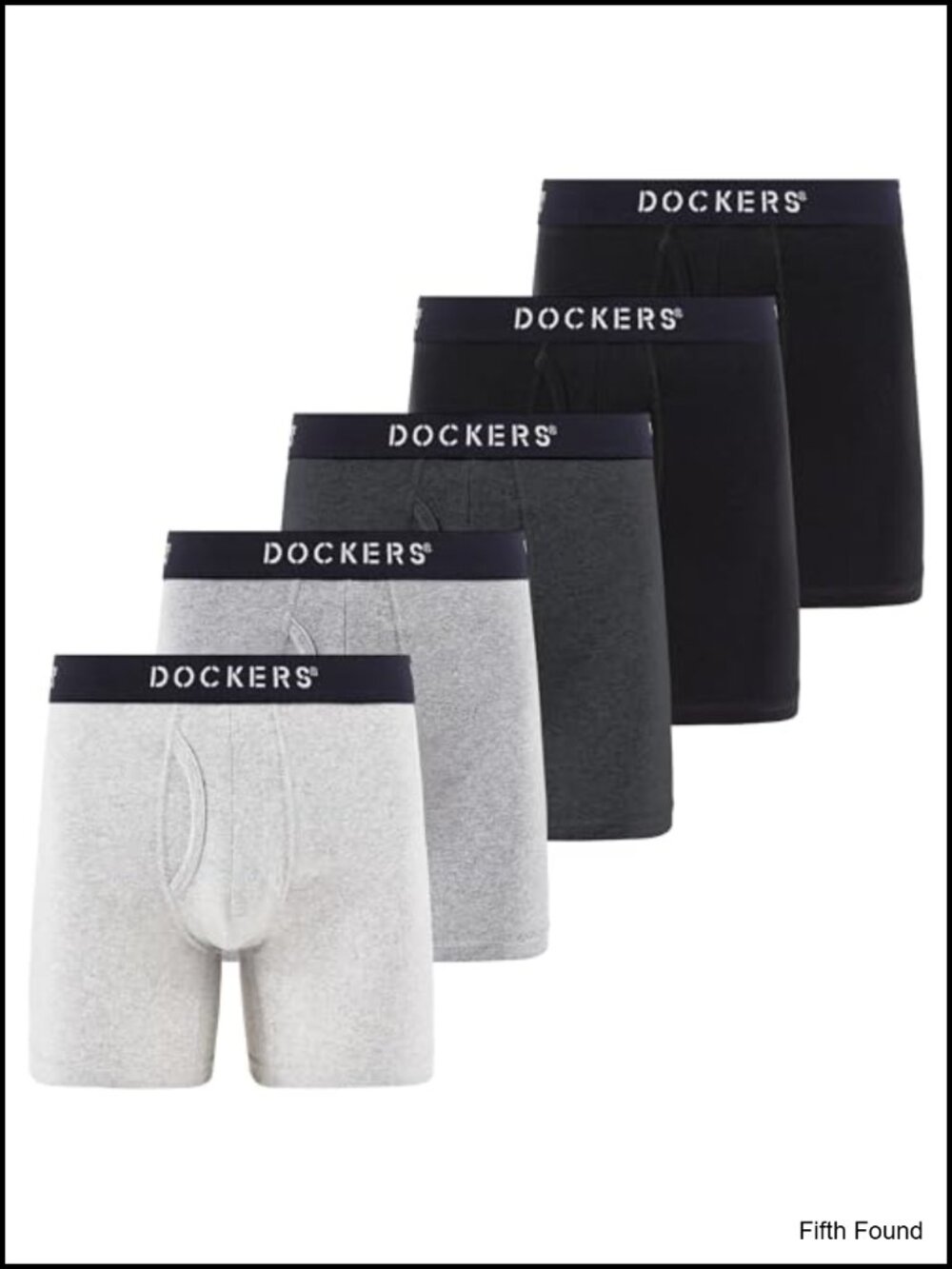 Men's Cotton Stretch Boxer Briefs 5-Pack Tagless Underwear